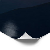 Bliksem bij schemering perfect poster (Hoek)