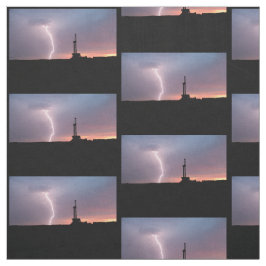 Bliksem, boorinstallatie voor oliewinning, Paarse  Stof