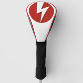 Bliksem, bout golfheadcover (Voorkant)