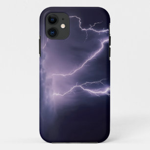 Bliksem boven Salt Lake Valley, Utah. iPhone 11 Hoesje