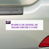 bliksem bumpersticker (Op auto)