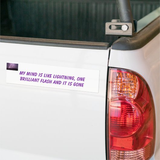 bliksem bumpersticker (Op Truck)