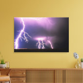 Bliksem. Canvas Afdruk (Insitu (Woonkamer))