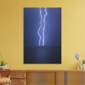 bliksem canvas afdruk (Insitu (Woonkamer))