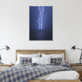 bliksem canvas afdruk (Insitu (Slaapkamer))