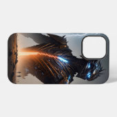Bliksem Cyborg Krijger iPhone Hoesje (Achterkant horizontaal)
