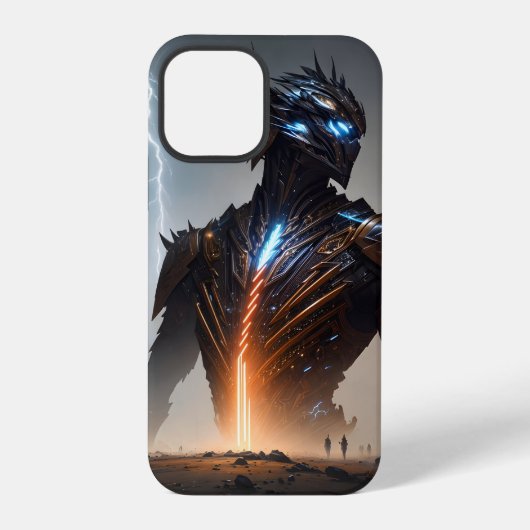 Bliksem Cyborg Krijger iPhone Hoesje (Achterkant)