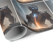 Bliksem Cyborg Warrior Cadeaupapier (Rol Hoek)