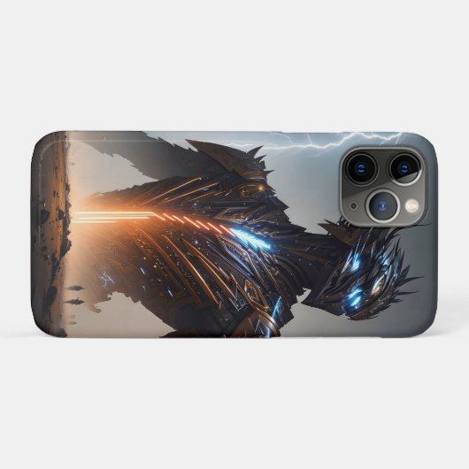 Bliksem Cyborg Warrior Case-Mate iPhone Case (Achterkant (horizontaal))