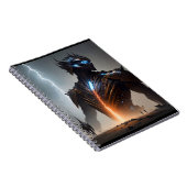 Bliksem Cyborg Warrior Notitieboek (Rechterzijde)
