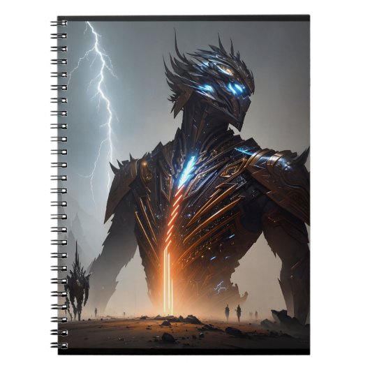 Bliksem Cyborg Warrior Notitieboek (Voorkant)