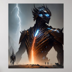Bliksem Cyborg Warrior Poster