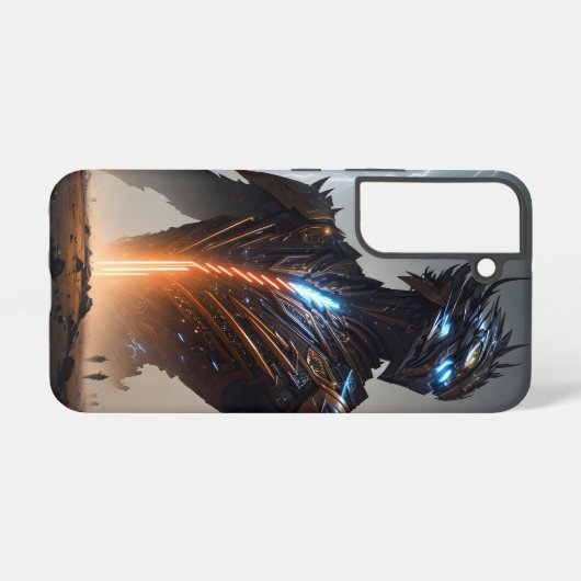 Bliksem Cyborg Warrior Samsung Galaxy Hoesje (Achterkant horizontaal)