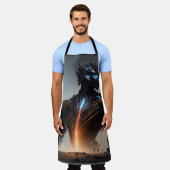 Bliksem Cyborg Warrior Schort (Gedragen)