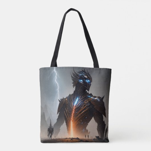 Bliksem Cyborg Warrior Tote Bag (Achterkant)