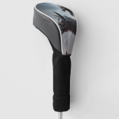 Bliksem Cyborg Wolven Golfheadcover (Schuin)