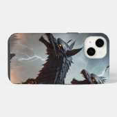 Bliksem Cyborg Wolven iPhone Hoesje (Achterkant horizontaal)