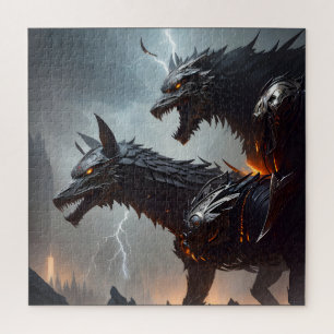 Bliksem Cyborg Wolven Legpuzzel