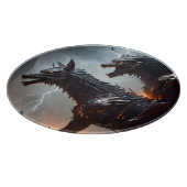 Bliksem Cyborg Wolven Snijplank (Hoek)