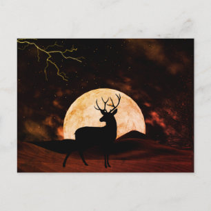 Bliksem, Donder en Buck Full Moon Briefkaart