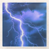 bliksem glazen onderzetter (Voorkant)