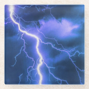 bliksem glazen onderzetter