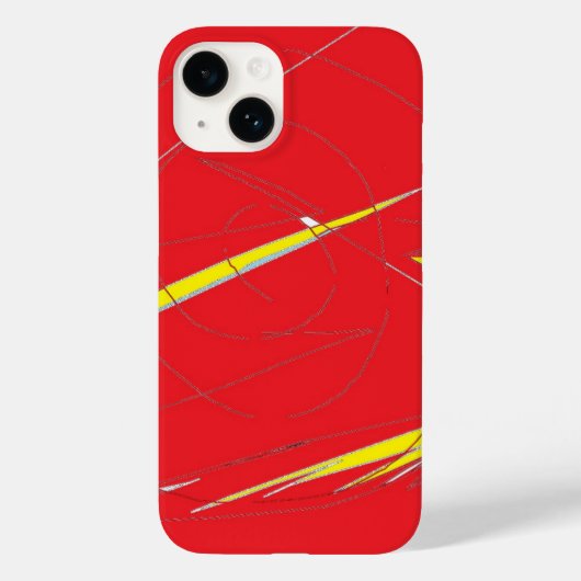 Bliksem in het rood Case-Mate iPhone case (Achterkant)