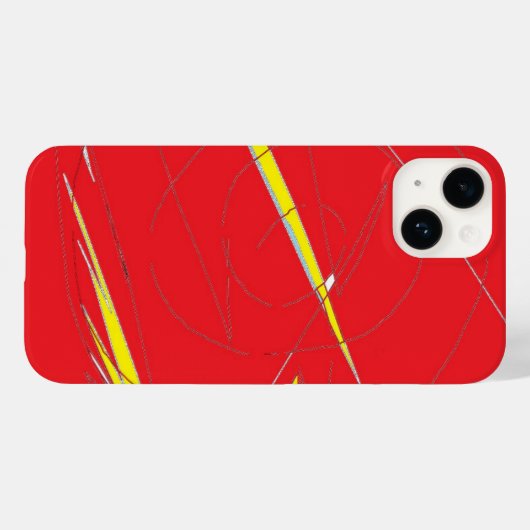 Bliksem in het rood Case-Mate iPhone case (Achterkant (horizontaal))