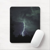 Bliksem in wolken muismat (Met muis)