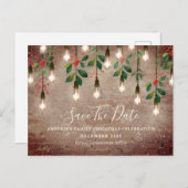 bliksem kerstmis bespaart datum H Feestdagenkaart (Voorkant / Achterkant)