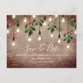 bliksem kerstmis bespaart datum H Feestdagenkaart (Voorkant)