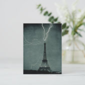 Bliksem met Eiffeltoren Briefkaart (Staand voorkant)