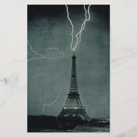 Bliksem met Eiffeltoren Briefpapier (Voorkant)