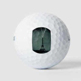 Bliksem met Eiffeltoren Golfballen