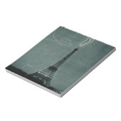 Bliksem met Eiffeltoren Notitieblok (Linkerzijde)