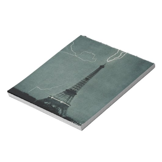 Bliksem met Eiffeltoren Notitieblok (Linkerzijde)