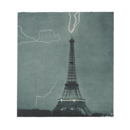 Bliksem met Eiffeltoren Notitieblok
