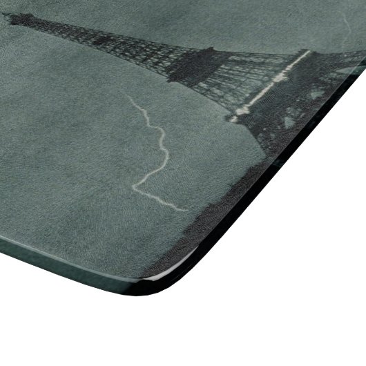 Bliksem met Eiffeltoren Snijplank (Hoek)