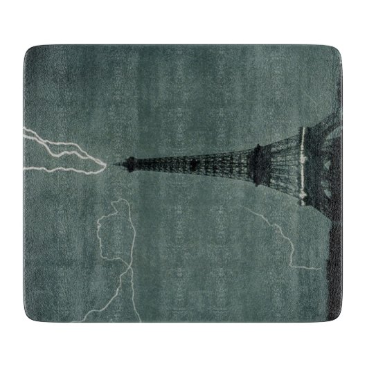 Bliksem met Eiffeltoren Snijplank (Voorkant)