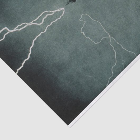 Bliksem met Eiffeltoren Tissuepapier (Detail)