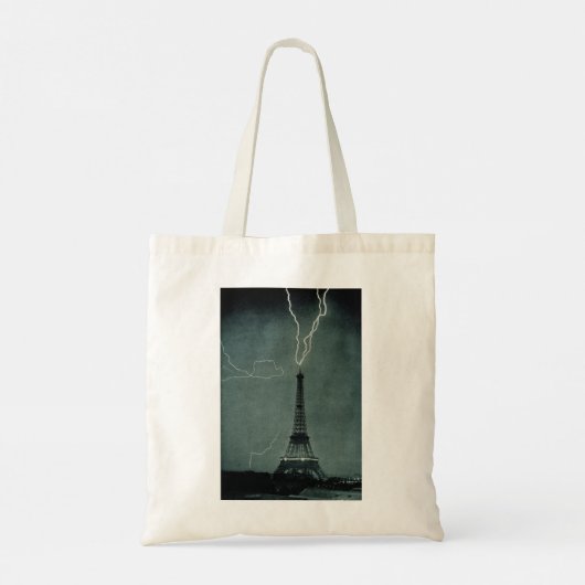 Bliksem met Eiffeltoren Tote Bag (Achterkant)