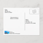 bliksem op het Briefkaart van Navarra Beach pier (Achterkant)