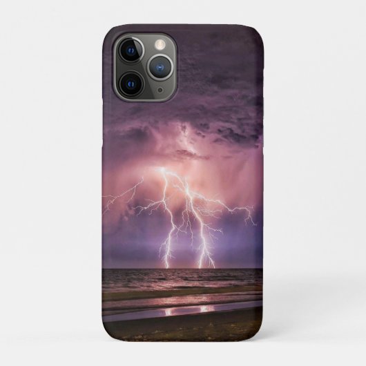 Bliksem op het strand op Notitieboek Case-Mate iPhone Case (Achterkant)