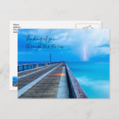 Bliksem op Navarra Beach denkt aan u Briefkaart (Voorkant / Achterkant)