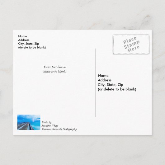 Bliksem op Navarra Beach denkt aan u Briefkaart (Achterkant)