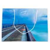 bliksem op Navarra Beach pier Groot Cadeauzakje (Voorkant)