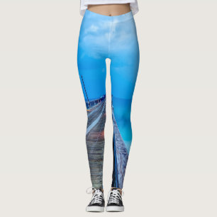 bliksem op Navarra Beach pier Leggings
