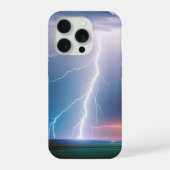 Bliksem op Water iPhone Hoesje (Achterkant)