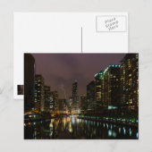 Bliksem over Chicago Briefkaart (Voorkant / Achterkant)