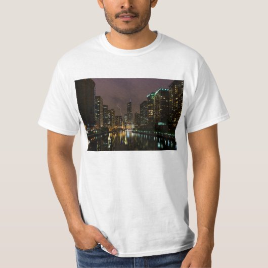 Bliksem over Chicago T-shirt (Voorkant)
